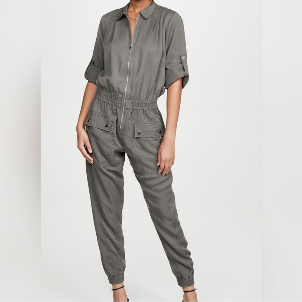 ATM Olive utility jumpsuit